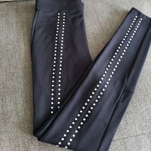 Express studded black leggings.